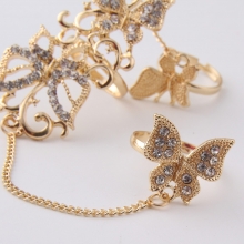 Inel pentru Poze Gold Butterfly