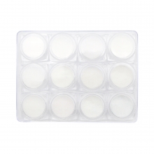 Decor Unghii Sclipici, Culoare Alba, set 12 buc