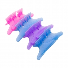 Set 12 Clipsuri Cleste, Clame din Platsic, Frizerie, Coafor, Multicolore