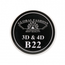 Gel plastilina 4D Global Fashion, negru 7g, B22