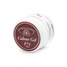 Gel Color Unghii, Vopsea de Arta Global Fashion, Seria Noble Purple F71, 5g