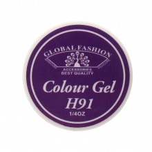 Gel Color Unghii, Vopsea de Arta Global Fashion, Seria Noble Purple H91, 5g