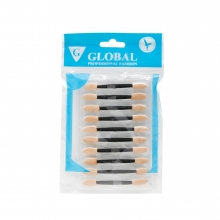 Set 10 aplicatoare fard de pleoape Global Fashion - Black