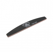 Pila Unghii Global Fashion G11, Semiluna, Neagra, Granulatie 100/180