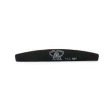 Pila Unghii Global Fashion G11, Semiluna, Neagra, Granulatie 100/180