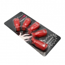 Clipsuri pentru Indepartarea Ojei Semipermanente set 5 buc - Red