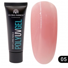 Polygel Constructie Unghii Global Fashion 30g, Roz 05