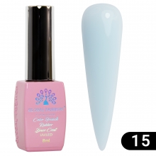 Base Coat Color French, Global Fashion, 8 ml, 15 Albastru Deschis