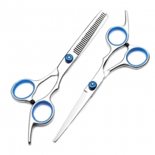 Set Foarfeca de Tuns si Filat Barber 6.7 Inch cu Husa, Pieptene pentru Filat, Clipsuri si Pieptene pentru Frizerie si Tapat