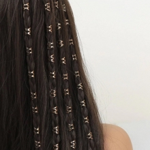 Accesorii Codite Afro Gold Egipt Style, Set 40