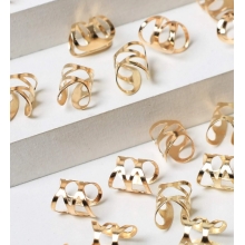 Accesorii Codite Afro Gold Egipt Style, Set 40