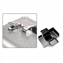 Geanta Cosmetice cu Cristale - Silver - 1