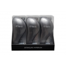Display cu 9 Perii Profesionale Negre pentru Descalcire ETB Hair