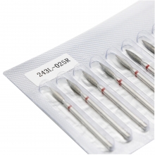 Bit (Cap) Diamantat pentru Freza, Flacara Rosu, 243L/025R