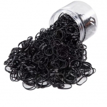 Elastice de Par Set 1000 buc, Negre