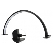 Lampa Cosmetica Led pentru Masa, Semiluna, Neagra