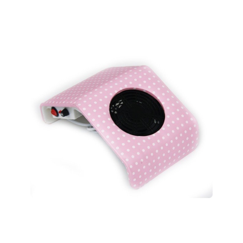 Aspirator Praf Unghii Roz cu Buline, Model Mic - 1