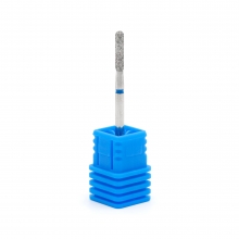 Bit (Cap) Freza Diamantat pentru Cuticule, Cilindru Rotunjit 880/023B - Albastru