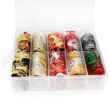 Folie de Transfer Unghii Aluminiu Set 10 buc