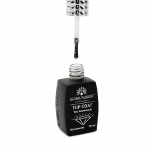 Top Coat Foil Gold Silver, Global Fashion,  Top / Finish, fara Strat Lipicios, 12 ml