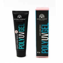 Polygel Constructie Unghii Global Fashion 30g, Roz 01