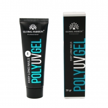 Polygel Constructie Unghii Global Fashion 30g, Transparent 09