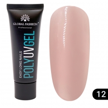 Polygel Constructie Unghii Global Fashion 30g, Bej 12