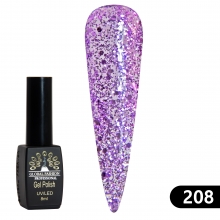 Oja Semipermanenta Global Fashion Black Elite 8 ml, 208