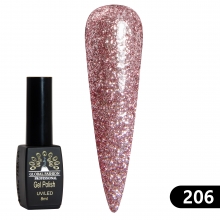 Oja Semipermanenta Global Fashion Black Elite 8 ml, 206