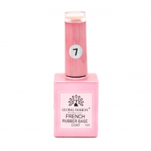Rubber Base Coat French, Global Fashion, 15 ml, 07 Nude