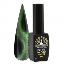 Oja Semipermanenta 24D Cat Eye 8ml, 01