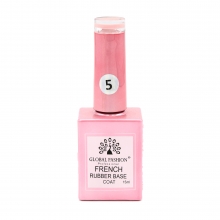 Rubber Base Coat French, Global Fashion, 15 ml, 05 Roz