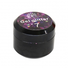 Gel Color cu Sclipici, Global Fashion, Glitter, 5 g, Nr. 07, Violet