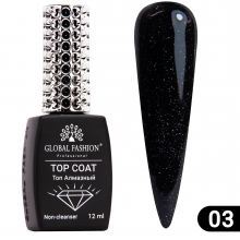 Top Coat Galaxy, Global Fashion, 12 ml, 03, Transparent