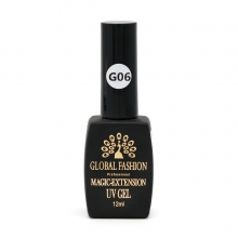 Gel Constructie Unghii cu Sclipici Magic Extension 12 ml, Roz Crem G06