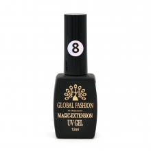 Gel Constructie Unghii cu Sclipici Magic Extension 12 ml, Roz G08