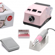 Freza / Pila Electrica Unghii Global Fashion ZS-718 80W 50000 RPM, Pink