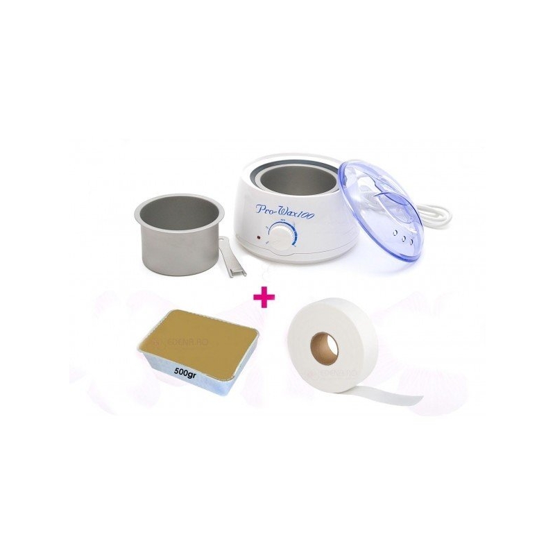 Kit Epilare cu incalzitor ProWax, 500g ceara si o rola - 1