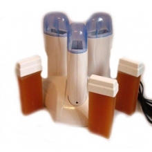 Kit Epilare cu incalzitor triplu si 3 rezerve de ceara - 1